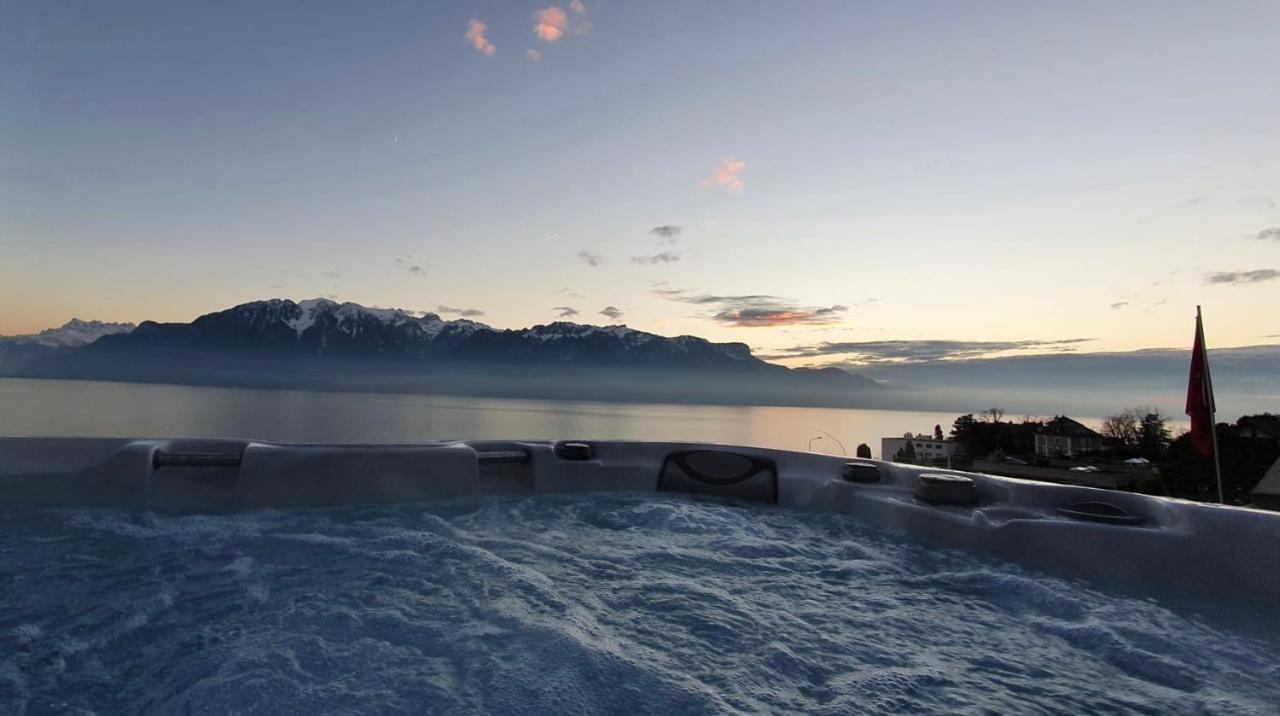 B&B Corseaux Beach Vevey Exterior foto