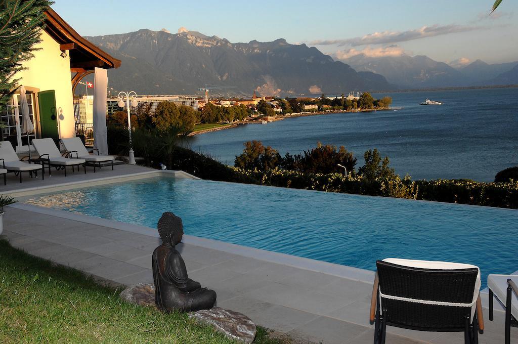 B&B Corseaux Beach Vevey Exterior foto